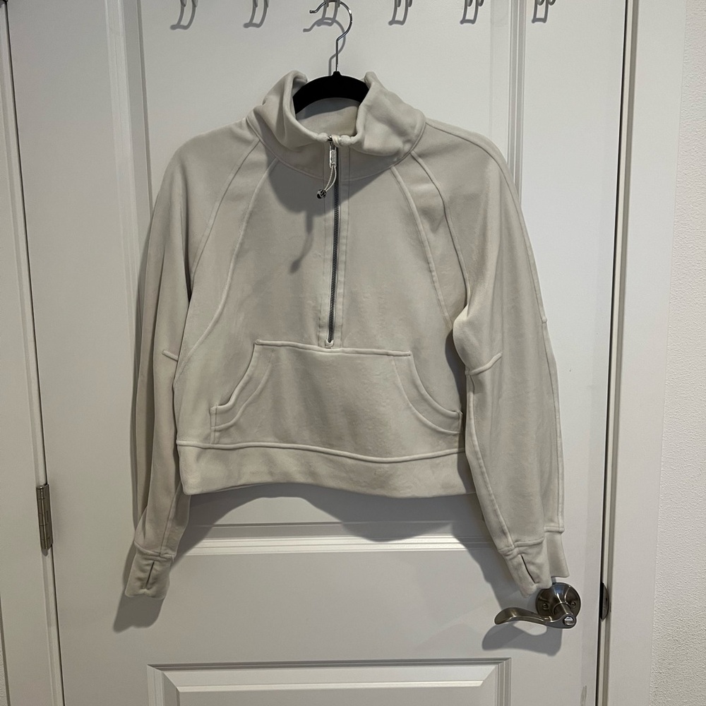 Lululemon Cream Quarter-Zip Pullover